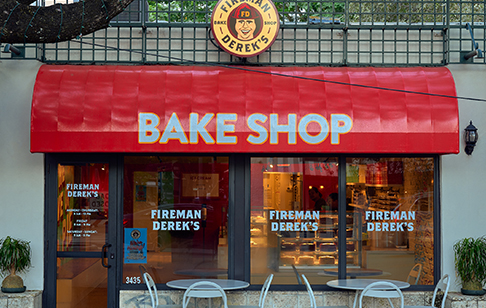 Fireman Derek's Bake Shop Coconut Grove location